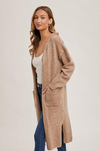 Latte Willow Hoodie Cardigan