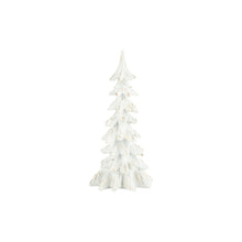 Load image into Gallery viewer, White Gold Wash Resin Spruce Tree