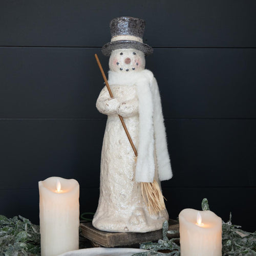 Winter Snowman with Scarf