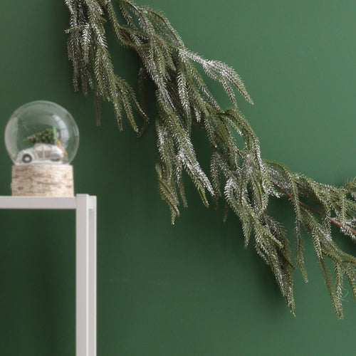 Silver Shimmer Green Garland