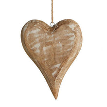 Load image into Gallery viewer, Wood Heart Ornament-Large