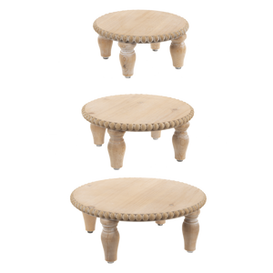 Beaded Edge Tray with Feet
