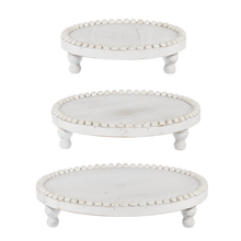 Load image into Gallery viewer, Whitewash Beaded Edge Tray