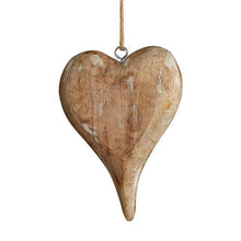 Load image into Gallery viewer, Wood Heart Ornament- Small