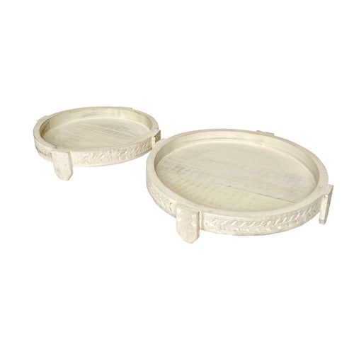 Chakki Trays White Wash