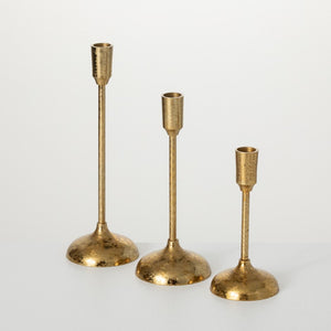 Gold Candle Holders-3 Sizes