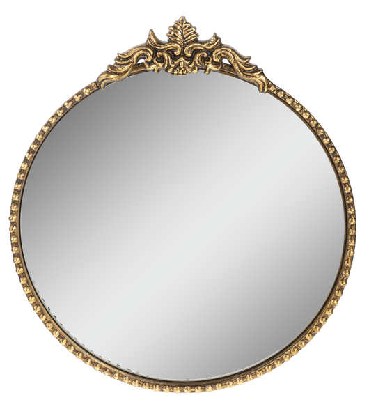 Gold Ornate Floral Mirror *in store pickup only